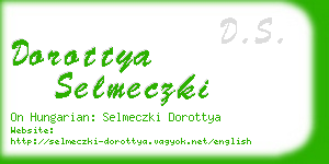 dorottya selmeczki business card